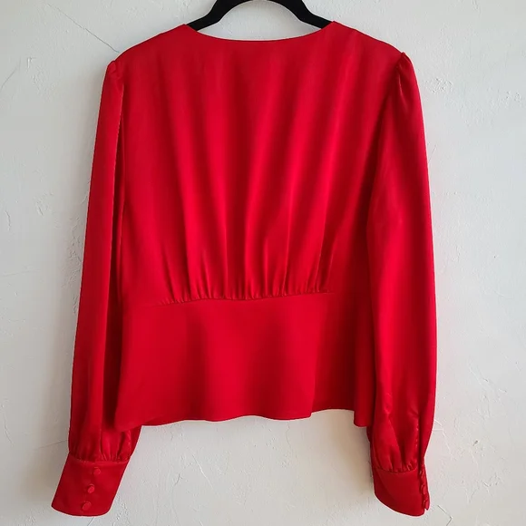 J Crew Blouse, Size 6, Red - Picture 2 of 5